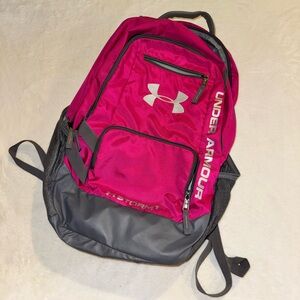 Under Armour Hot Pink and Gray Storm Backpack